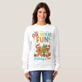 Sweatshirt Équipage des Fêtes de Noël (Devant entier)