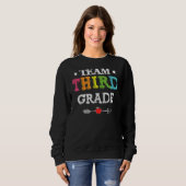 Sweatshirt Équipe 3E Année Retour À L'École Profession Enseig (Devant entier)