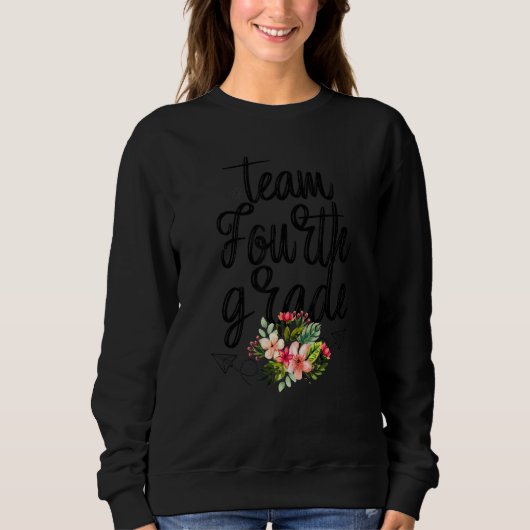 Sweatshirt Équipe 4e année 4e année Enseignant Tee - shirts (Devant)