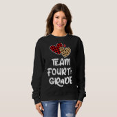 Sweatshirt Équipe 4e année de retour à l'école Enseignants Ét (Devant entier)