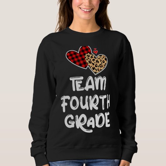 Sweatshirt Équipe 4e année de retour à l'école Enseignants Ét (Devant)