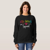 Sweatshirt Équipe 4e année Professeur élève Retour à l'école (Devant entier)