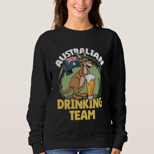 Sweatshirt Équipe australienne de boisson Drapeau australien (Devant)