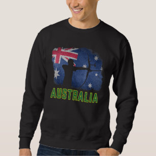 Sweatshirt Équipe australienne de tir à l'arc drapeau austral