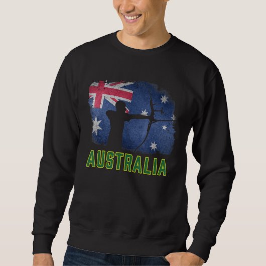 Sweatshirt Équipe australienne de tir à l'arc drapeau austral (Devant)