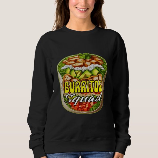 Sweatshirt équipe burritos (Devant)