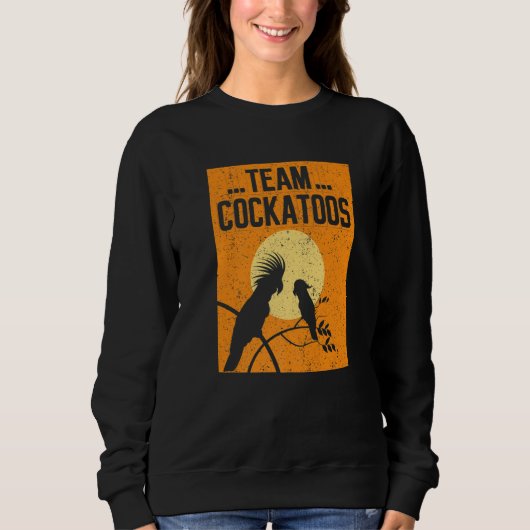 Sweatshirt Équipe Cacatoès Oiseau Animal Cacatoès (Devant)