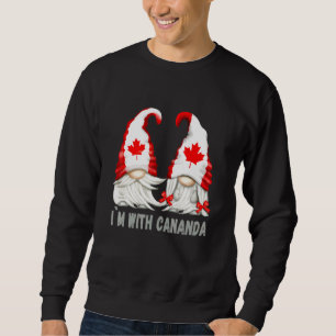 Sweatshirt Équipe Canada - Gnomies du drapeau avec feuille d'