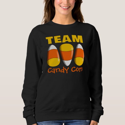 Sweatshirt Équipe Candy Corn Halloween (Devant)