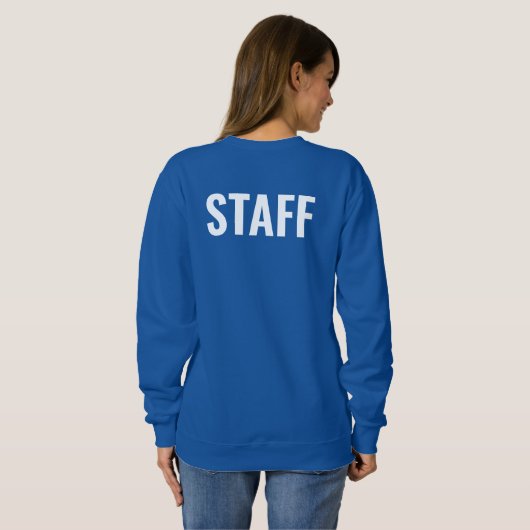 Sweatshirt Équipe Conception double face Ajouter logo femmes (Dos entier)