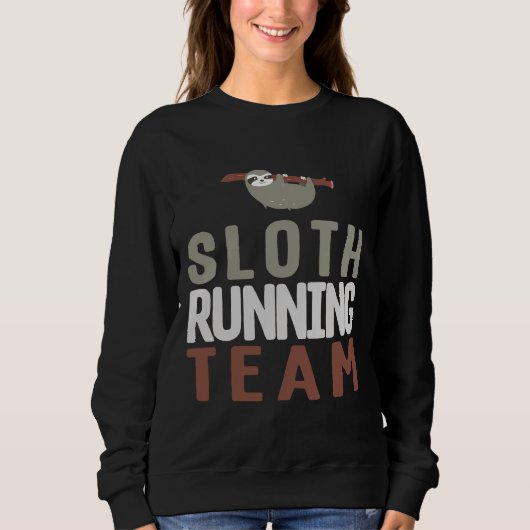 Sweatshirt Équipe cycliste Cute Sloth Running (Devant)