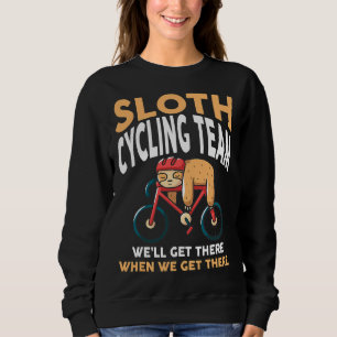 Sweatshirt Équipe cycliste Lazy Funny Humor Sloth