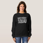 Sweatshirt Équipe d'anniversaire Meilleurs amis (Devant entier)