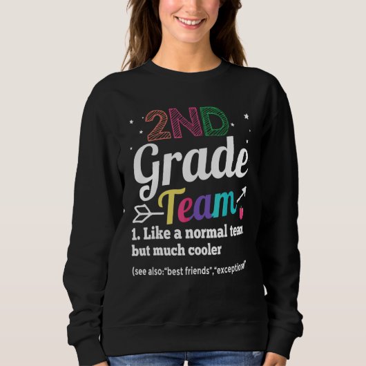 Sweatshirt Équipe de 2e année comme une équipe normale mais b (Devant)