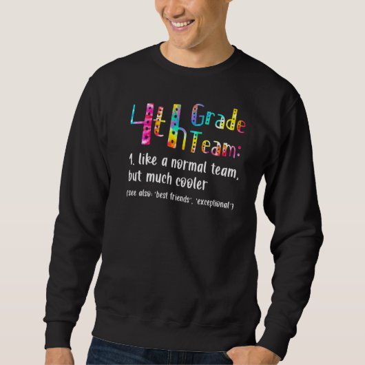 Sweatshirt Équipe de 4e année de Tie Dye (Devant)
