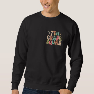 Sweatshirt Équipe de 7e année Super Retourner à l'école Cute 