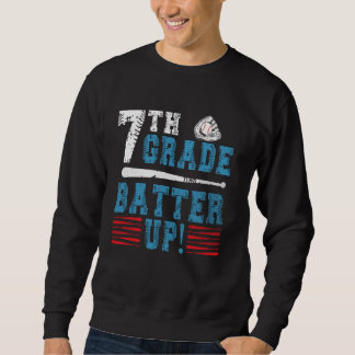 Sweatshirt Équipe de baseball de 7e année Retour à l'école 7e