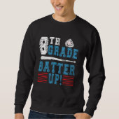 Sweatshirt Équipe de baseball de 8e année Retour à l'école 8e (Devant)