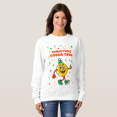 Sweatshirt Équipe de biscuits de Noël, Ornement jaune, Sweat- (Devant entier)