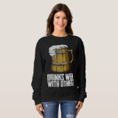 Sweatshirt Équipe de boisson alcoolisée de boisson (Devant entier)