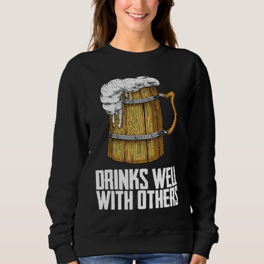 Sweatshirt Équipe de boisson alcoolisée de boisson (Devant)