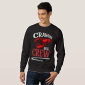 Sweatshirt Équipe de bouillon d'écrevisses Écrevisses 2 (Devant entier)