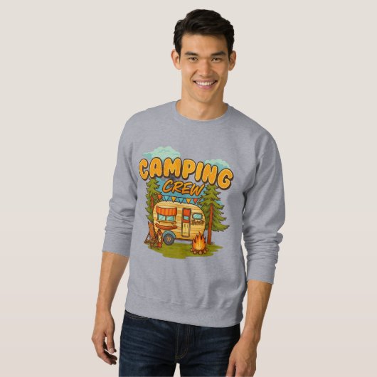 Sweatshirt Équipe de camping (Devant entier)