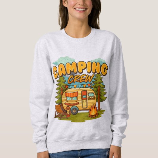 Sweatshirt Équipe de camping (Devant)