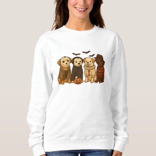 Sweatshirt Équipe de chiens effrayants – Création de chiots d (Devant)