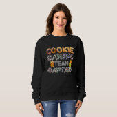 Sweatshirt Équipe de Cookie Baking Capitaine Gingerbread Chri (Devant entier)