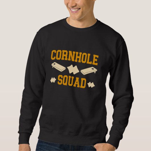 Sweatshirt Équipe de Cornhole (Devant)