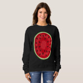Sweatshirt Équipe de costume de pastèque Costume d'Halloween (Devant entier)