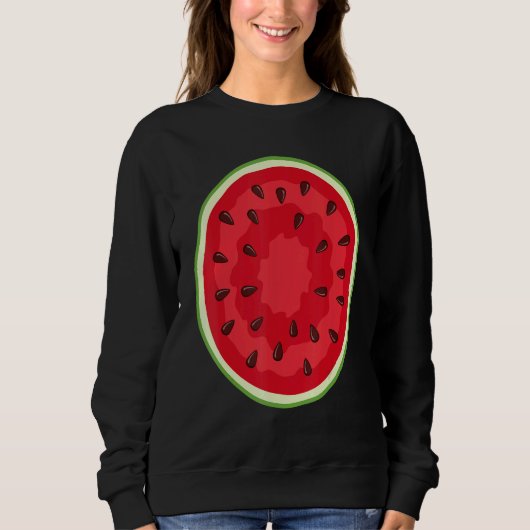 Sweatshirt Équipe de costume de pastèque Costume d'Halloween (Devant)