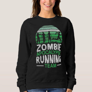 Sweatshirt Équipe De Coureurs Zombie Apocalypse Halloween Tri