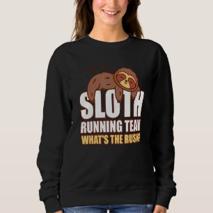 Sweatshirt Équipe de course de paresseux Marathon Quelle es