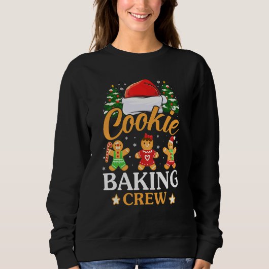 Sweatshirt Équipe De Cuisinière De Cookie Pour Les Noël De Ba (Devant)