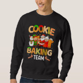 Sweatshirt Équipe de cuisson de biscuits Noël Famille de pain (Devant)