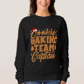 Sweatshirt Équipe de cuisson des biscuits Capitaine Gingerbre (Devant)