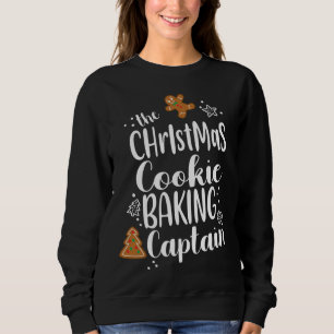 Sweatshirt Équipe de cuisson des biscuits de Noël Capitaine d