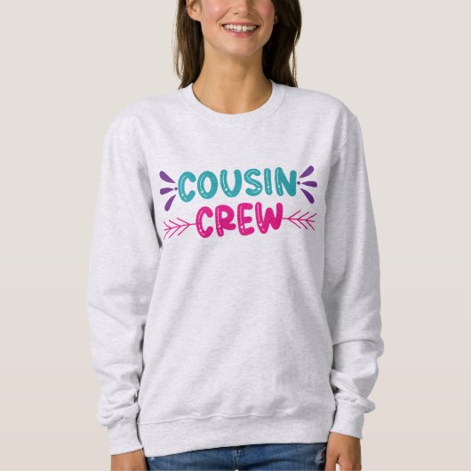 Sweatshirt Équipe de Cute Cousin (Devant)