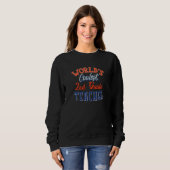 Sweatshirt Équipe de deuxième année féminine Worldu2019s Cool (Devant entier)