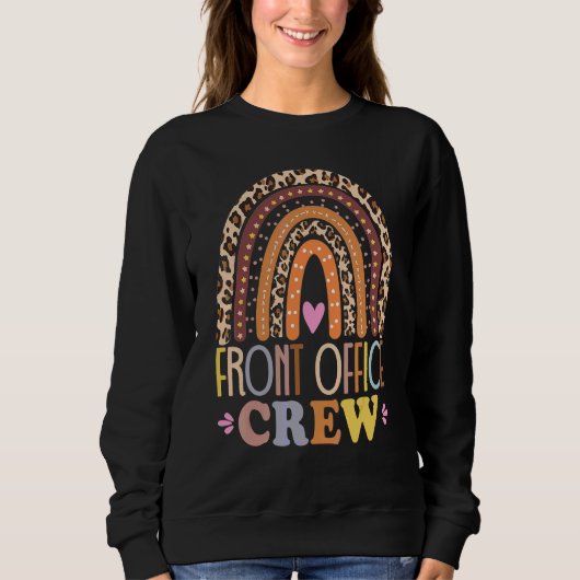 Sweatshirt Équipe de direction Léopard Arc-en-ciel Rentrée de (Devant)