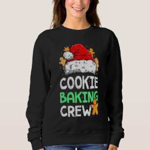 Sweatshirt Équipe de fabrication de biscuits de Noël en famil