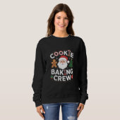 Sweatshirt Équipe de fabrication de biscuits de Noël Famille (Devant entier)