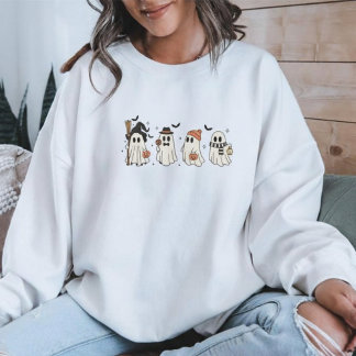 Sweatshirt Équipe de fantômes minimalistes d'Halloween | Mign