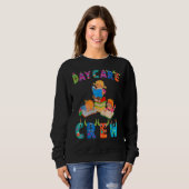Sweatshirt Équipe De Garde D'Enfants Retour À L'École (Devant entier)