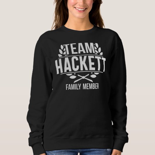 Sweatshirt Équipe de jumelage Hackett Fier membre Hackett Fam (Devant)