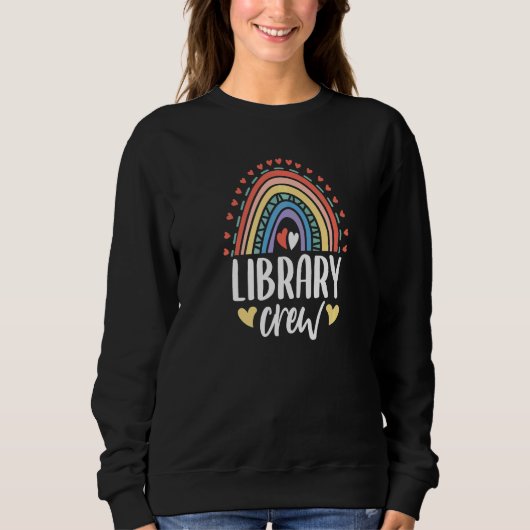 Sweatshirt Équipe de la bibliothèque lisant & animal (Devant)