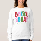 Sweatshirt Équipe de la mariée de Bachelorette d'hiver (Devant)