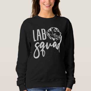Sweatshirt Équipe de laboratoire Black Labrador Retriever Chi